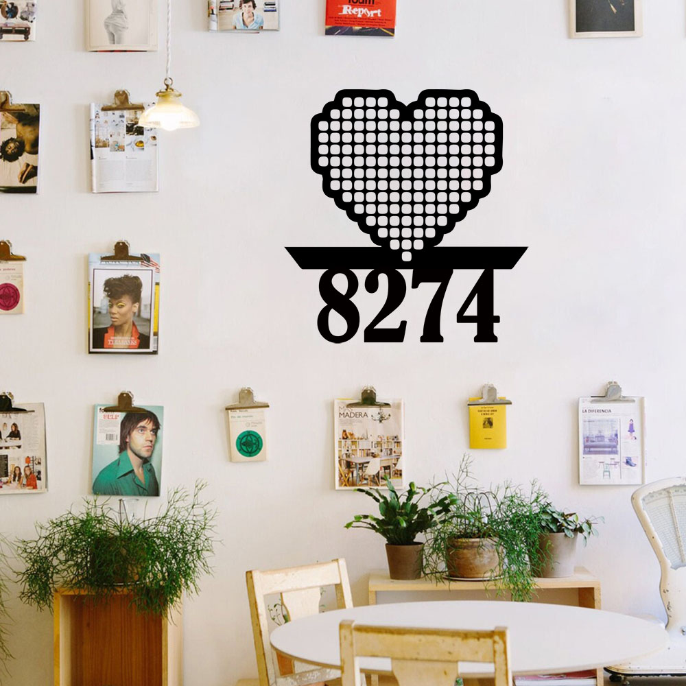 Home Decor Wallpaper - 1PC Cool Love Customizable Name Wall