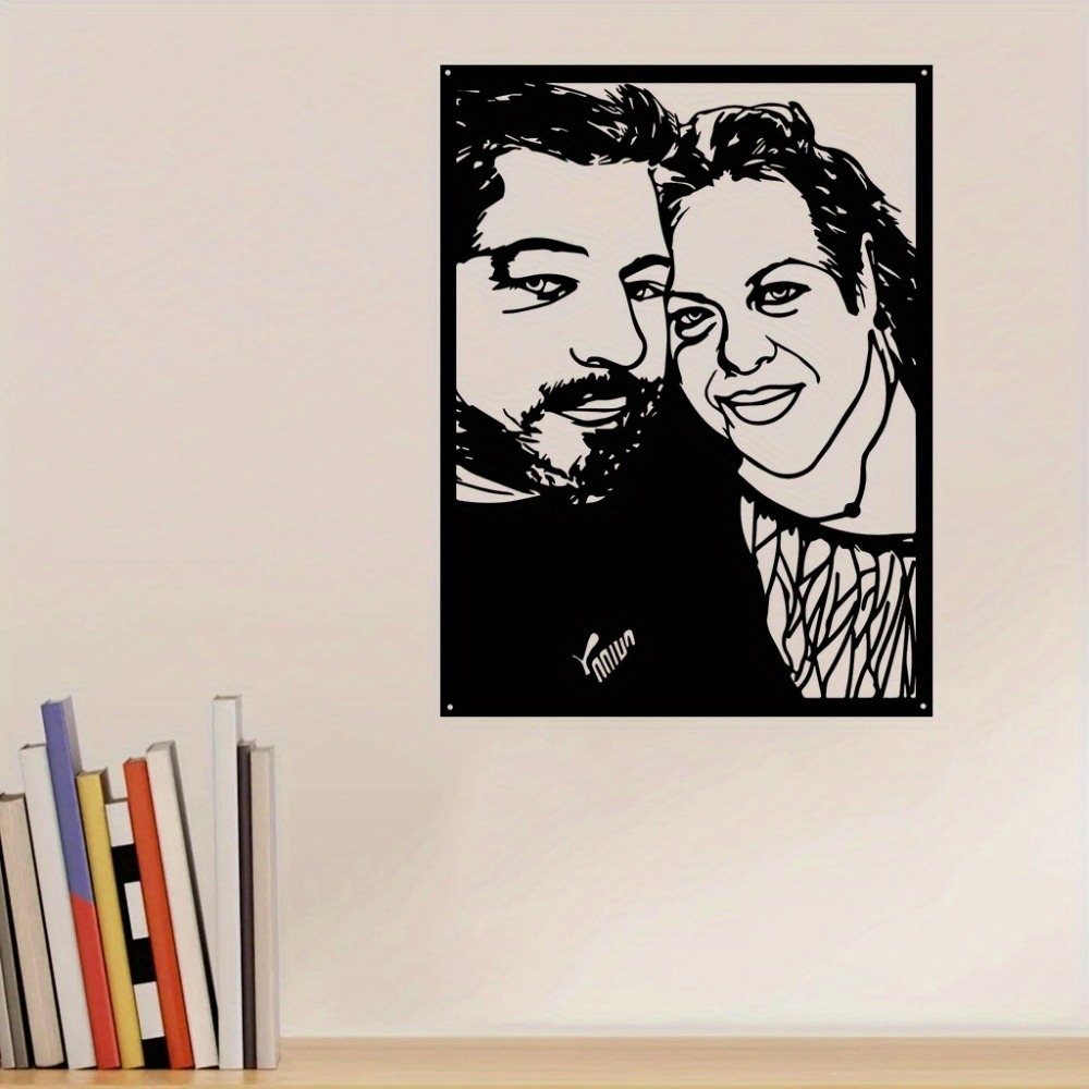 Home Decor Frames - 1pc Personalized Custom Framed Metal Photo