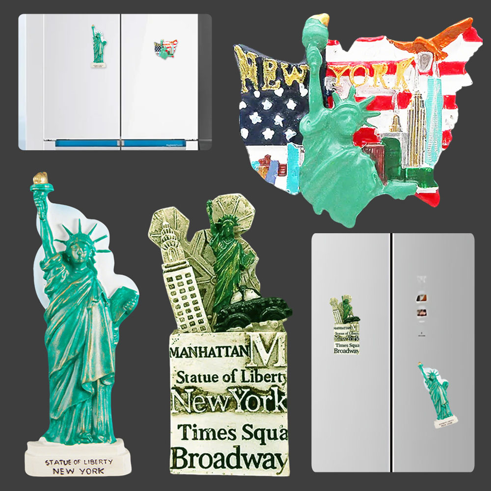 Home Decor New York - America Statue of Liberty 3D Refrigerator