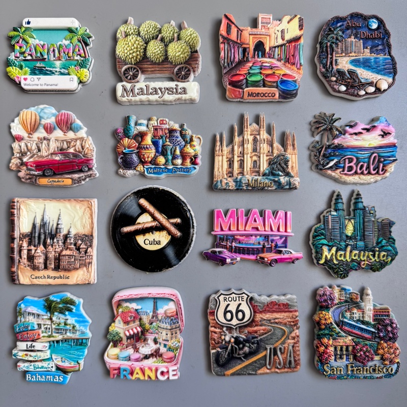 Home Decor Bali - Fridge magnets Malta Malaysia Iceland Panama