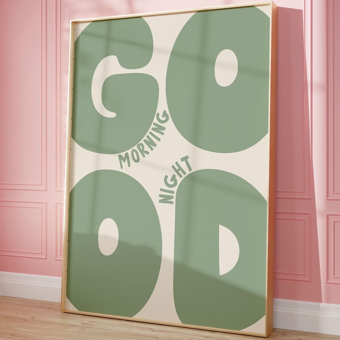 Home Decor Nz - Modern Green Good Morning Good Night