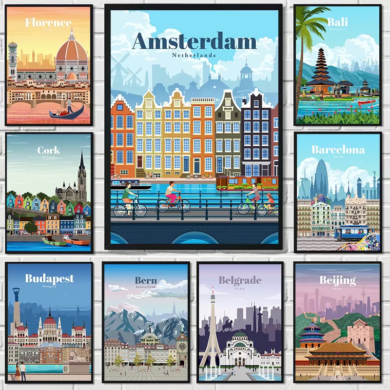 Home Decor Bali - Diamond Painting Amsterdam Tokyo London Iceland