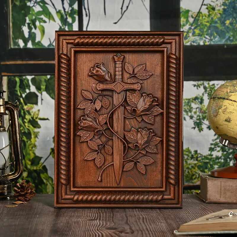 Vintage Solid Wood Carved Rose - Home Decor Frames review and price