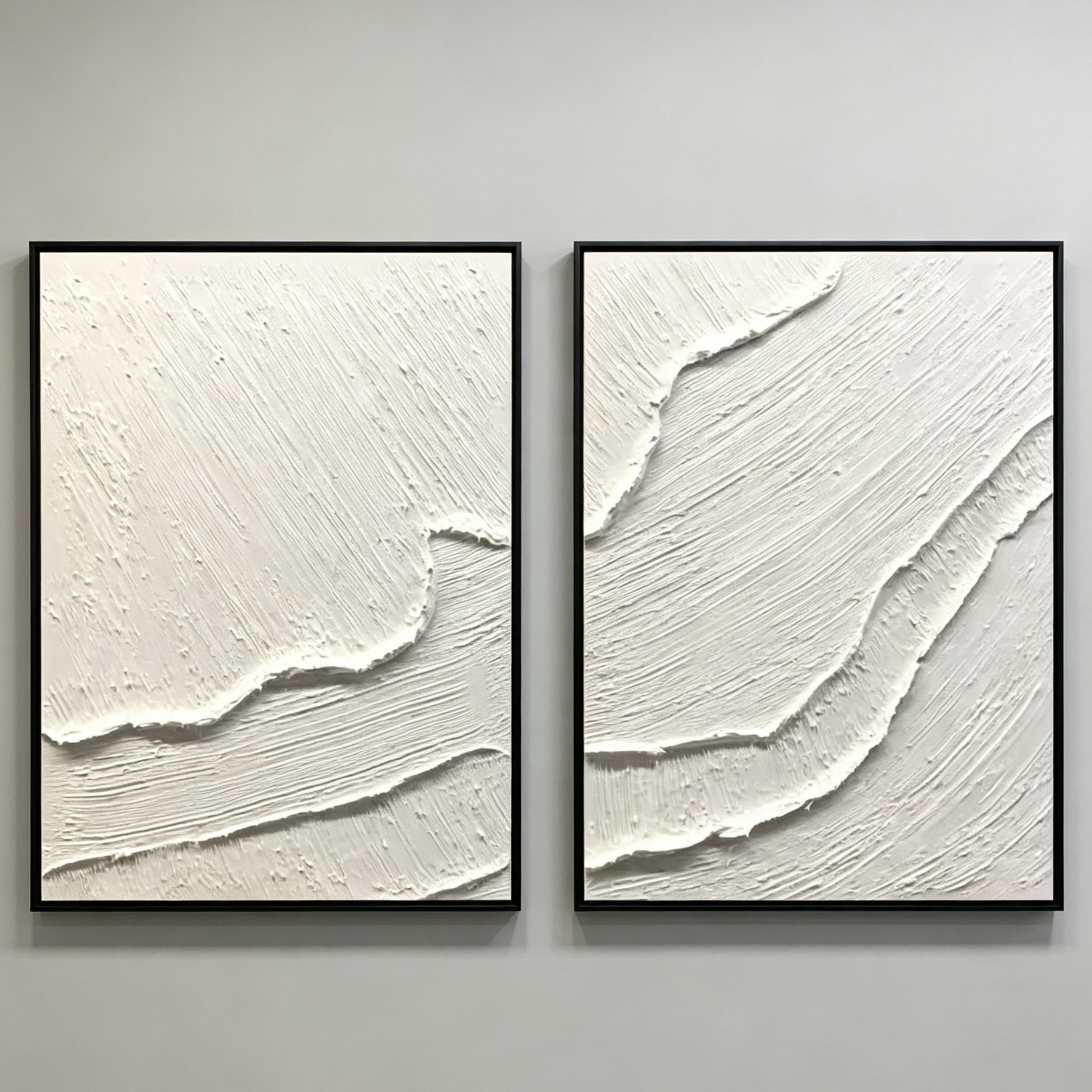 Hand-Painted White 3D Thick Te - Home Decor Frames review and price