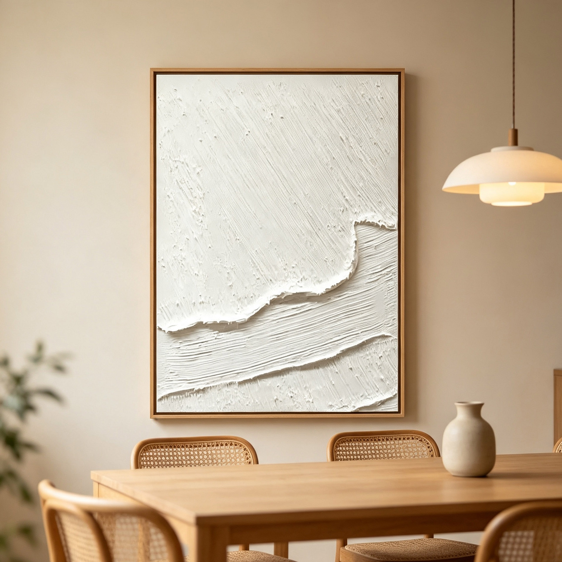 Hand-Painted White 3D Thick Te - Home Decor Frames review and price