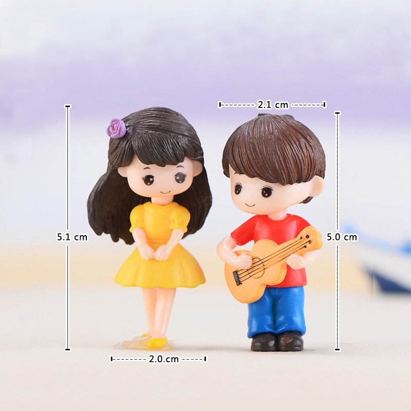 Guitar Couple Lover Miniature  - Home Decor Korea review and price