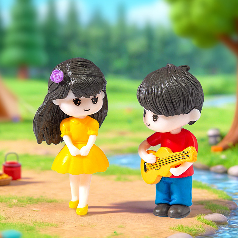 Guitar Couple Lover Miniature  - Home Decor Korea review and price