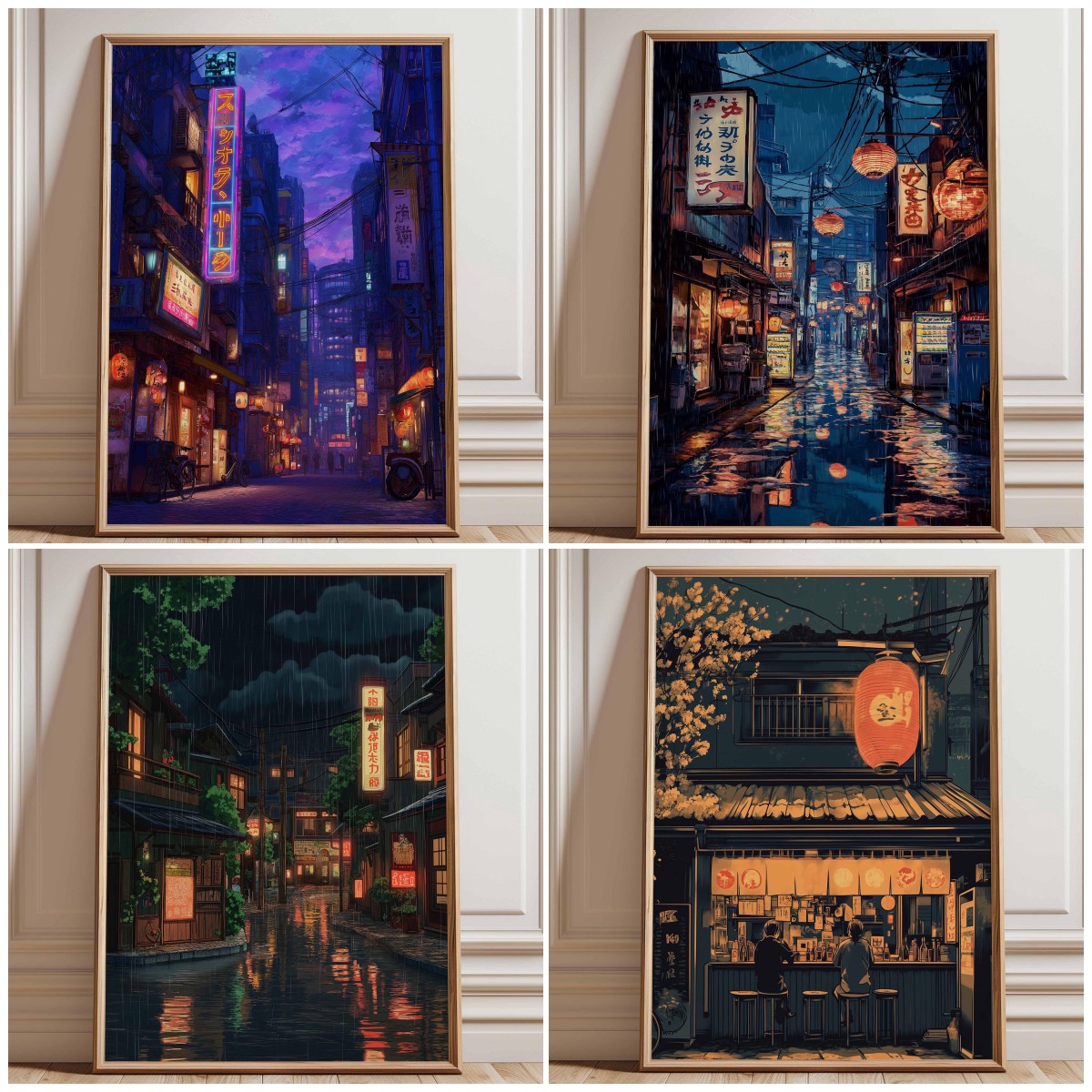 Neon Tokyo Street Poster Print - Home Decor Tokyo review and price