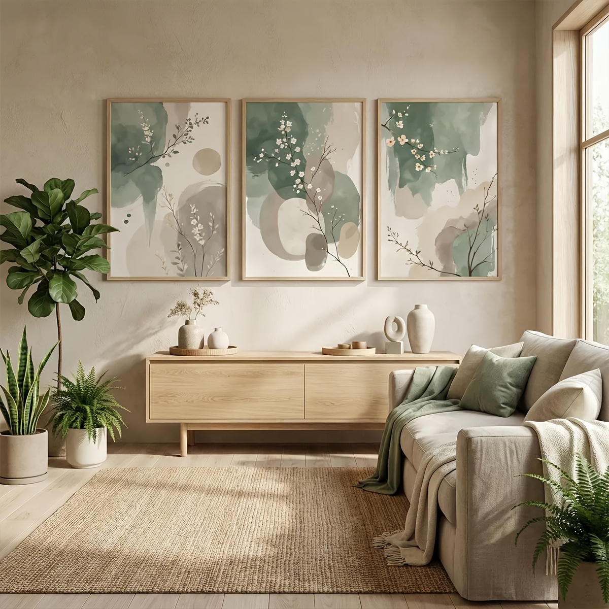 3pcs Japanese-Style Plant Canv - Home Decor Trends review and price