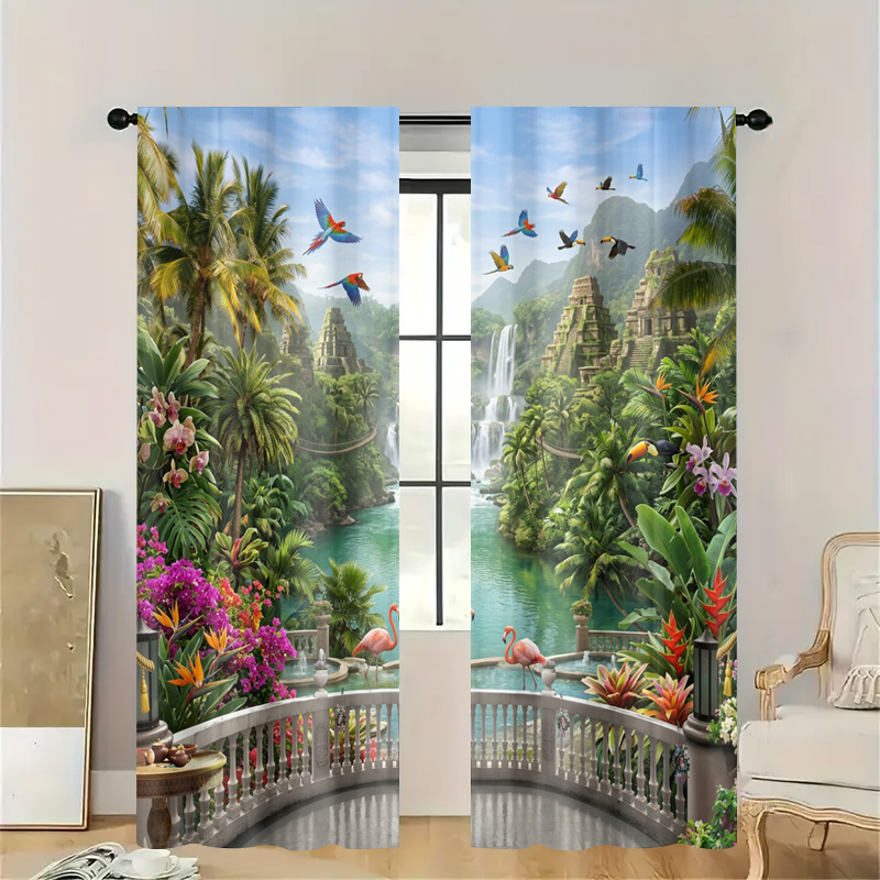 Vibrant Tropical Jungle Waterf - Home Decor Bali review and price