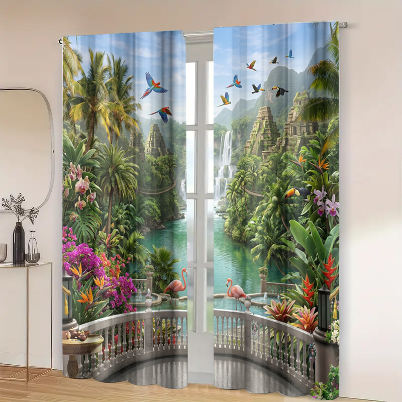 Vibrant Tropical Jungle Waterf - Home Decor Bali review and price
