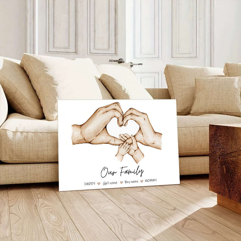 Personalized Custom Family Han - Home Decor Wall Pictures review and price