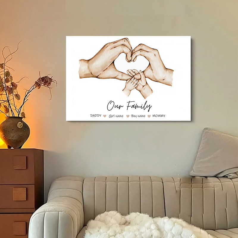 Personalized Custom Family Han - Home Decor Wall Pictures review and price