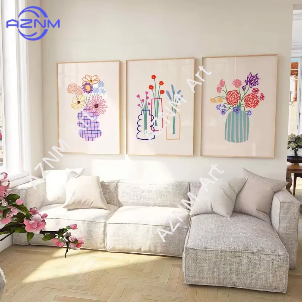 1/3pcs Abstract Flower Vase Pa - Home Decor Vase With Flowers review and price