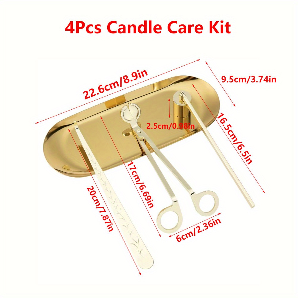 4pcs/set Luxury Candle Care Ki - Home Decor Manufacturers review and price