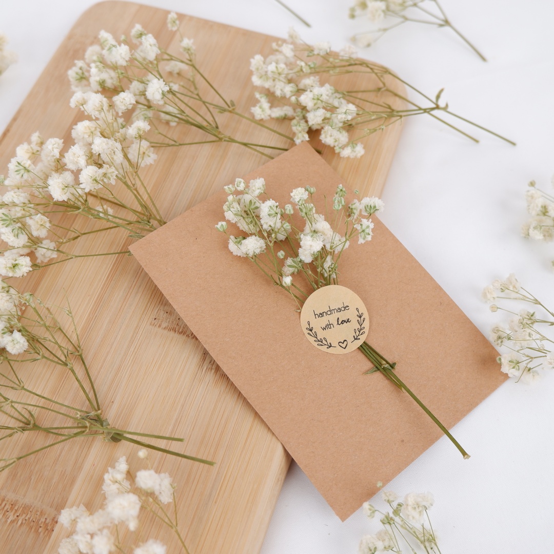 Dried Flowers White Mini Dried - Home Decor Vase With Flowers review and price