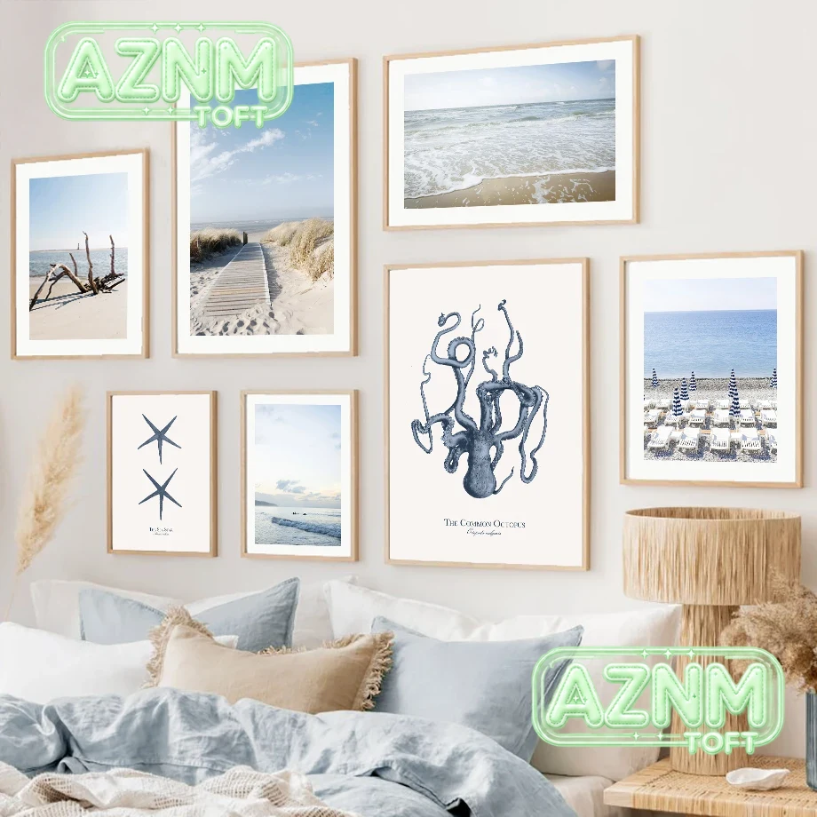 Wall Art Canvas Painting Sea B - Sand Art Picture review and price
