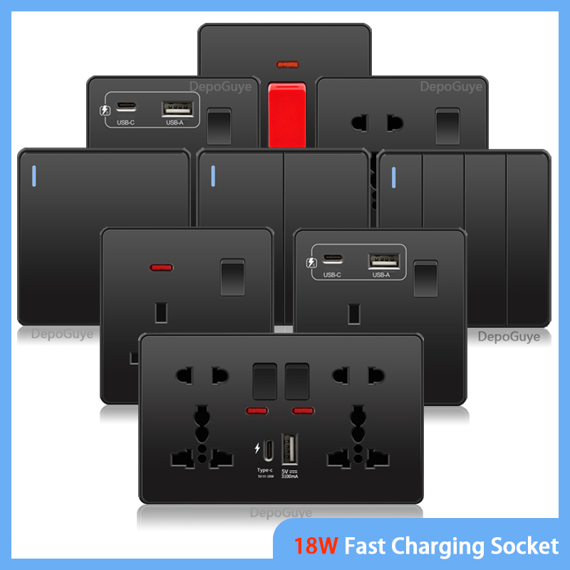 Universal Black USB Type-C 18W - Home Decor Uk review and price