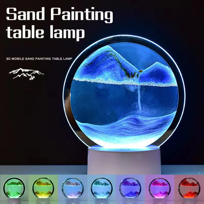LED 16 Colors 3D Sandscape Lam - Sand Art Picture review and price