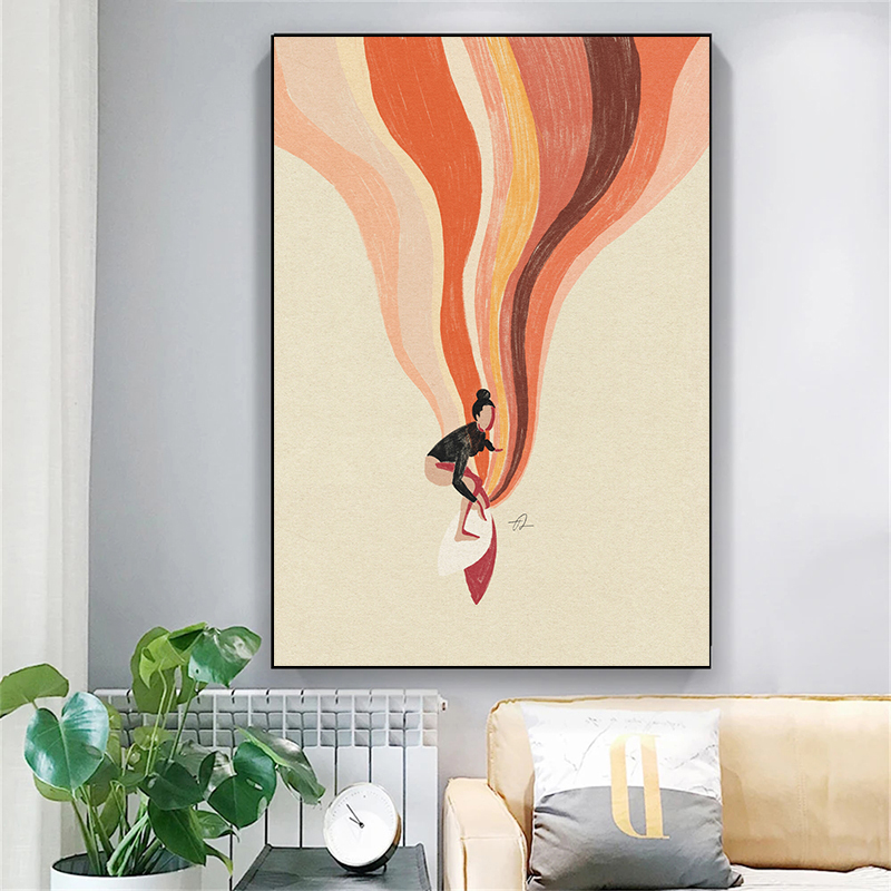 Nordic Minimalistic Art Surfin - Home Decor Trends review and price