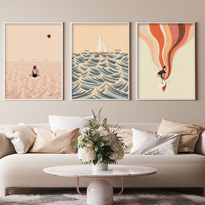 Nordic Minimalistic Art Surfin - Home Decor Trends review and price