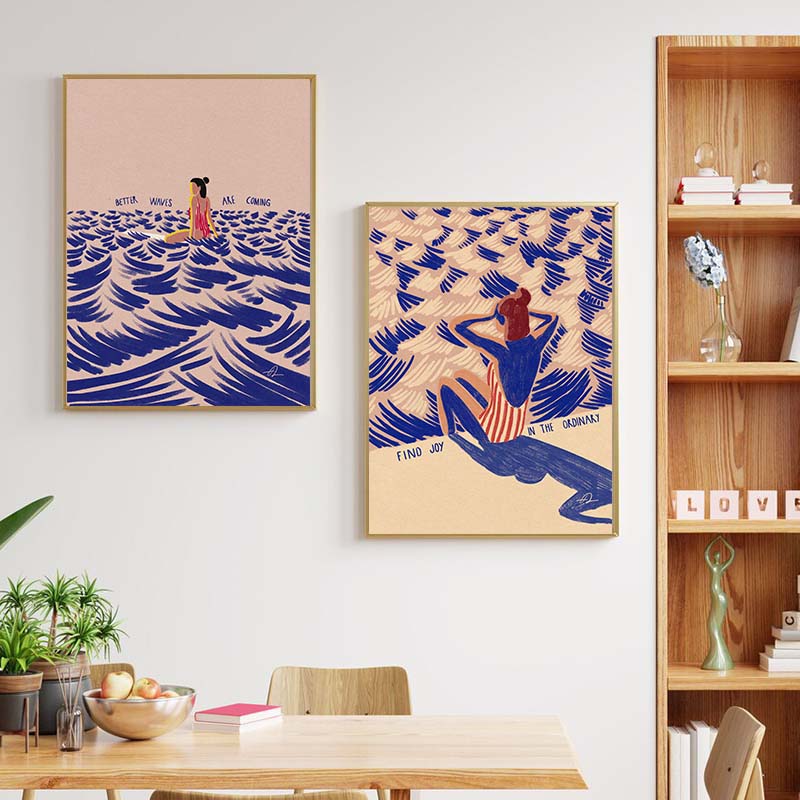 Nordic Minimalistic Art Surfin - Home Decor Trends review and price