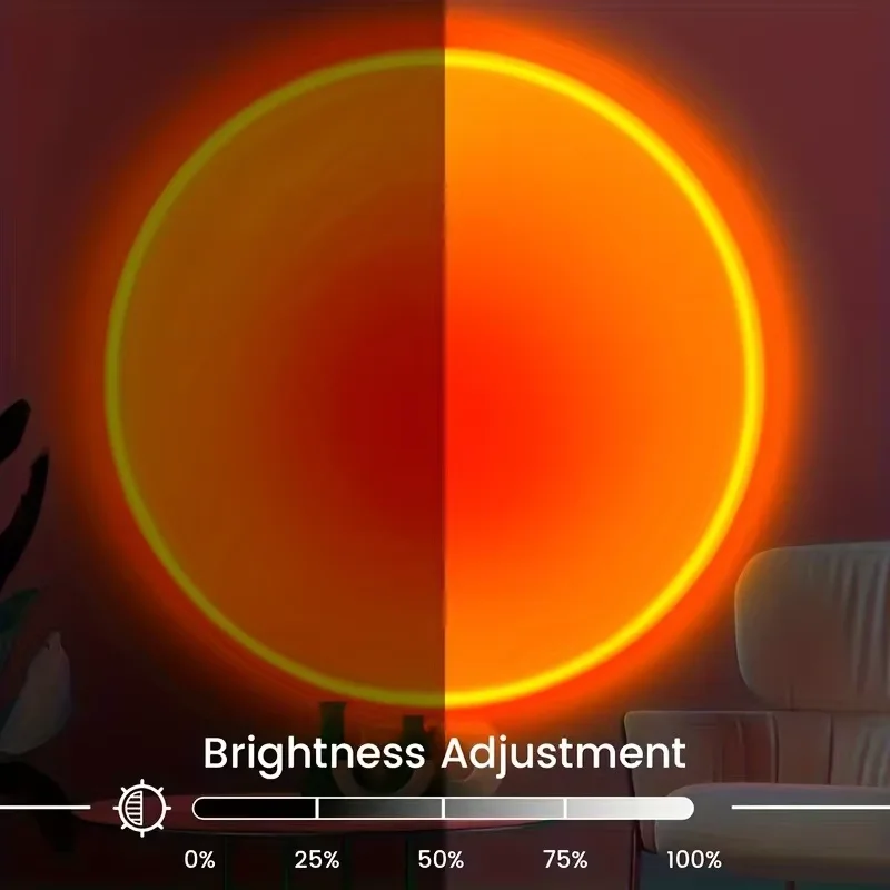1pc Vibrant Sunset Projection  - Home Decor Ikea review and price