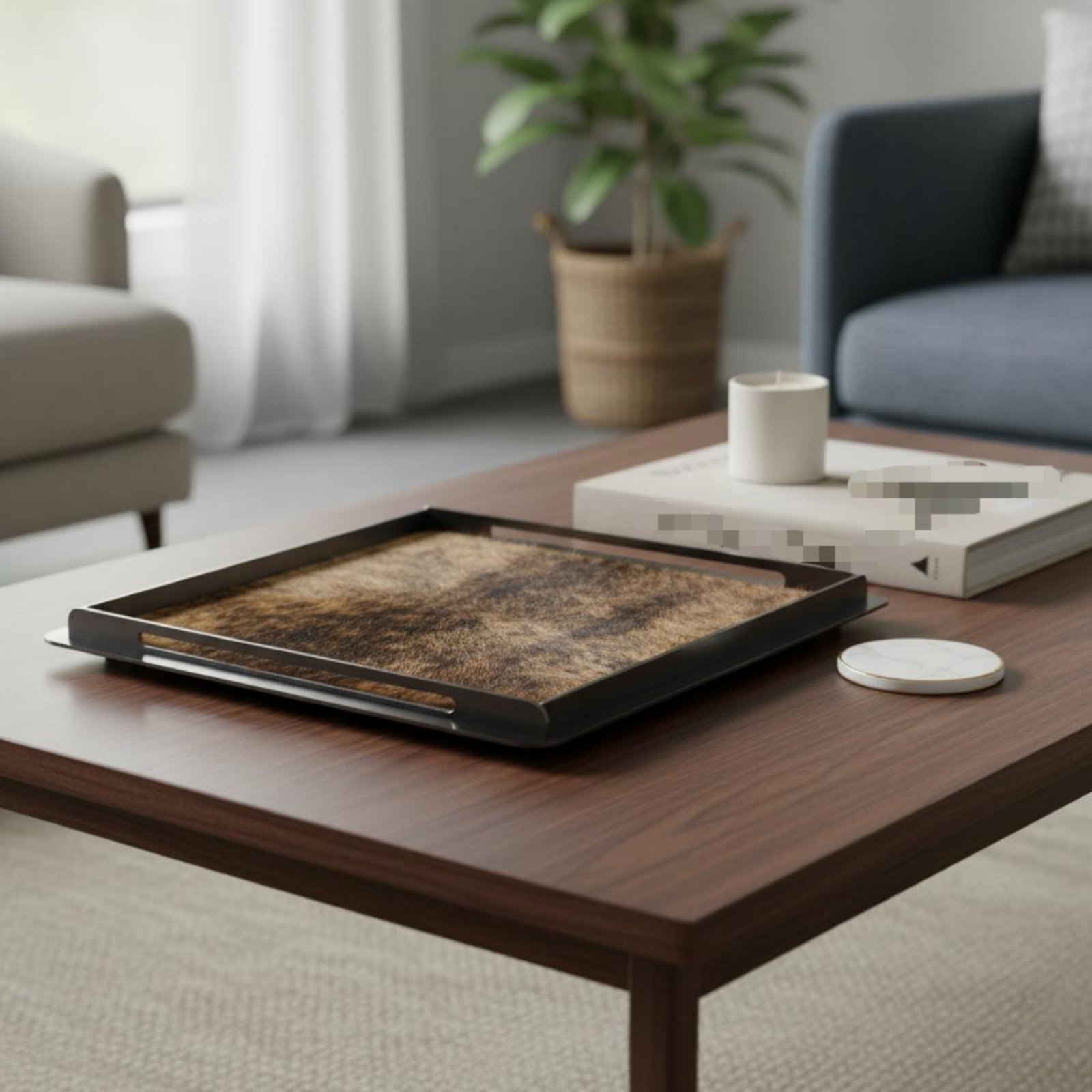 Horsehair Decorative Tray Crea - Home Decor Frames review and price