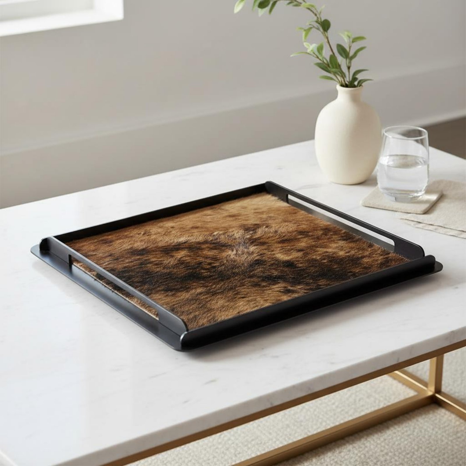 Horsehair Decorative Tray Crea - Home Decor Frames review and price