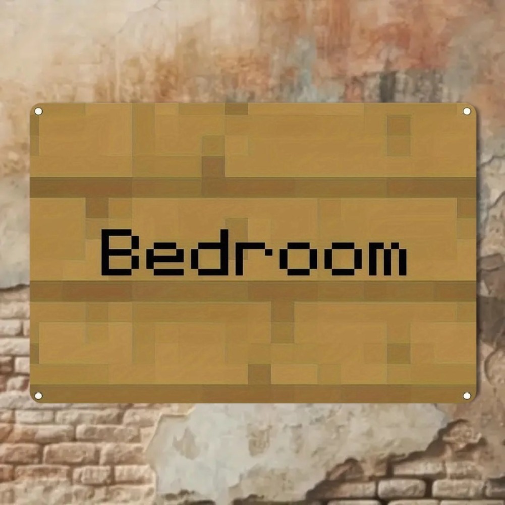 Vintage Pixel Art Bedroom Sign - Home Decor Trends review and price
