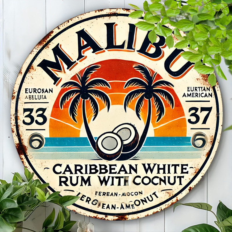 Vintage Malibu Rum Coconut Alu - Home Decor Trends review and price