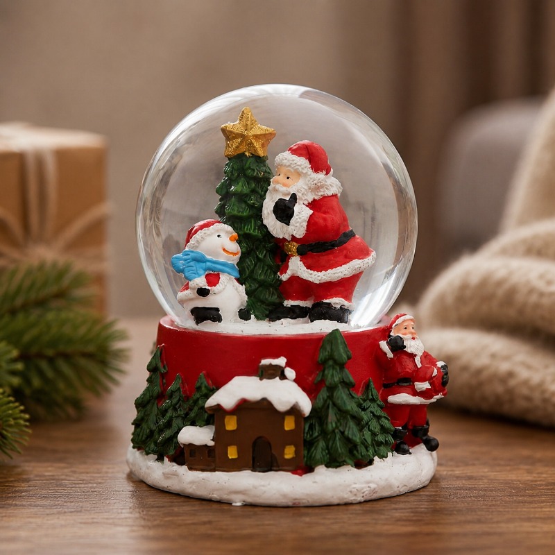 Non-Luminous Santa Claus Snow  - Home Decor Xmas Gifts review and price