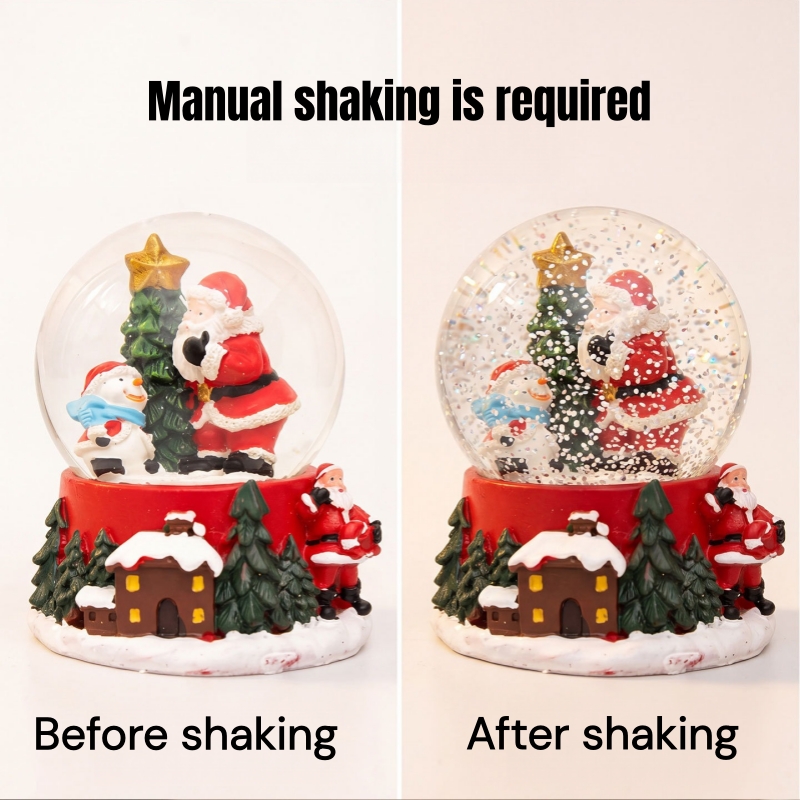 Non-Luminous Santa Claus Snow  - Home Decor Xmas Gifts review and price