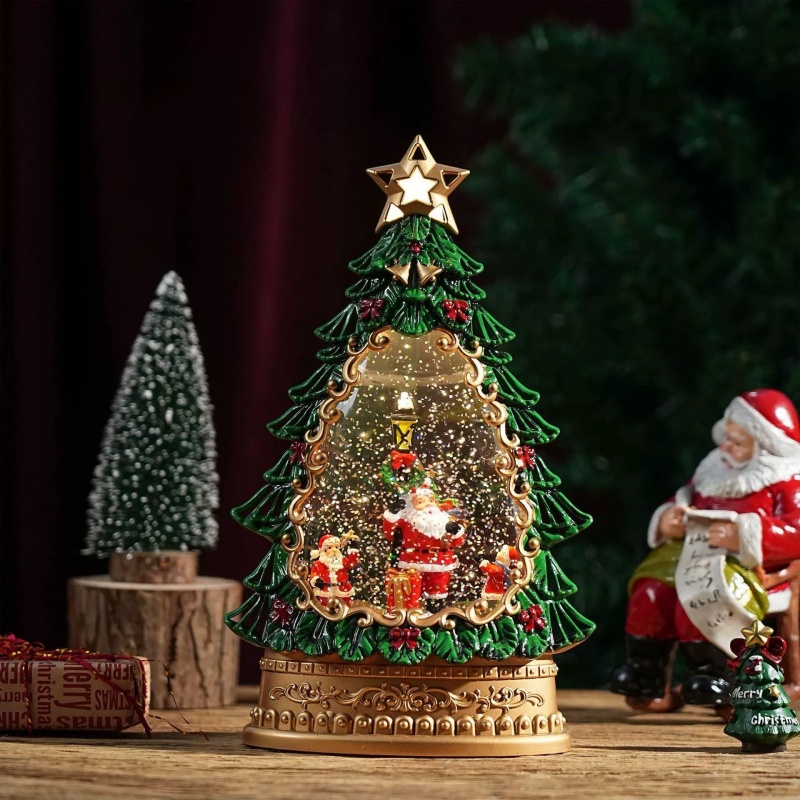Snow Globe Music Box Christmas - Home Decor Xmas Gifts review and price