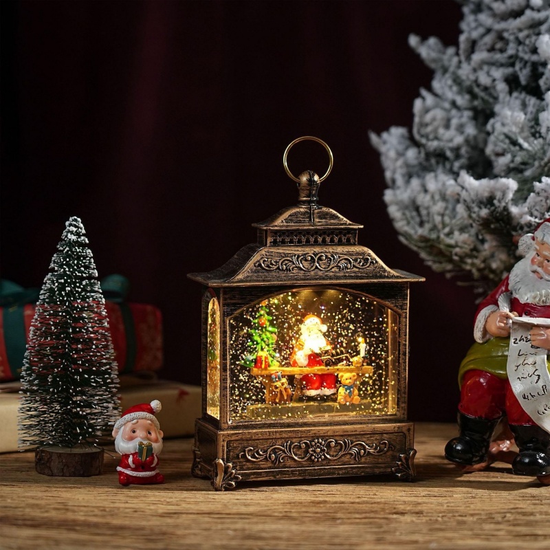 Snow Globe Music Box Christmas - Home Decor Xmas Gifts review and price