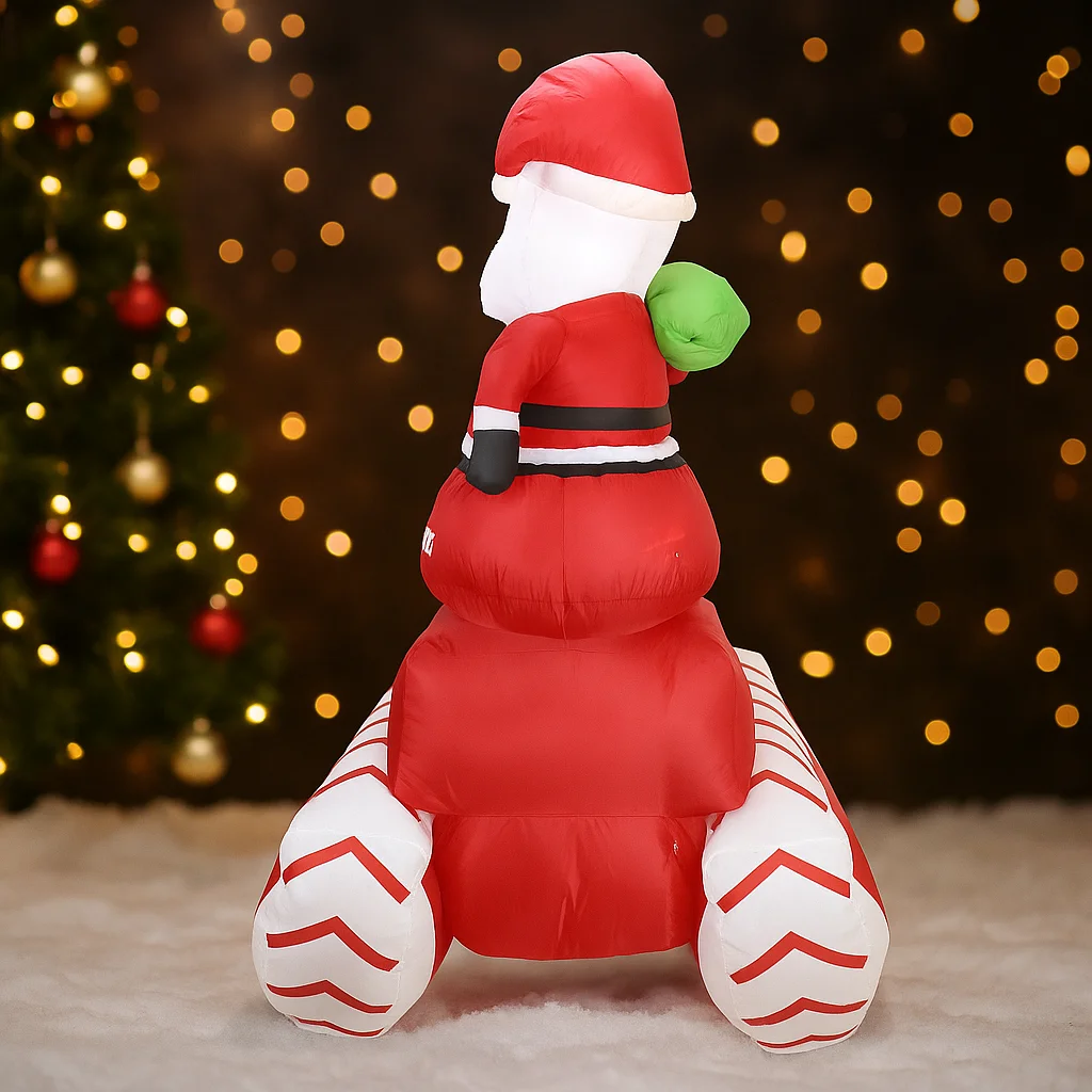5.91FT Inflatable Toy Santa Ca - Home Decor Xmas Gifts review and price