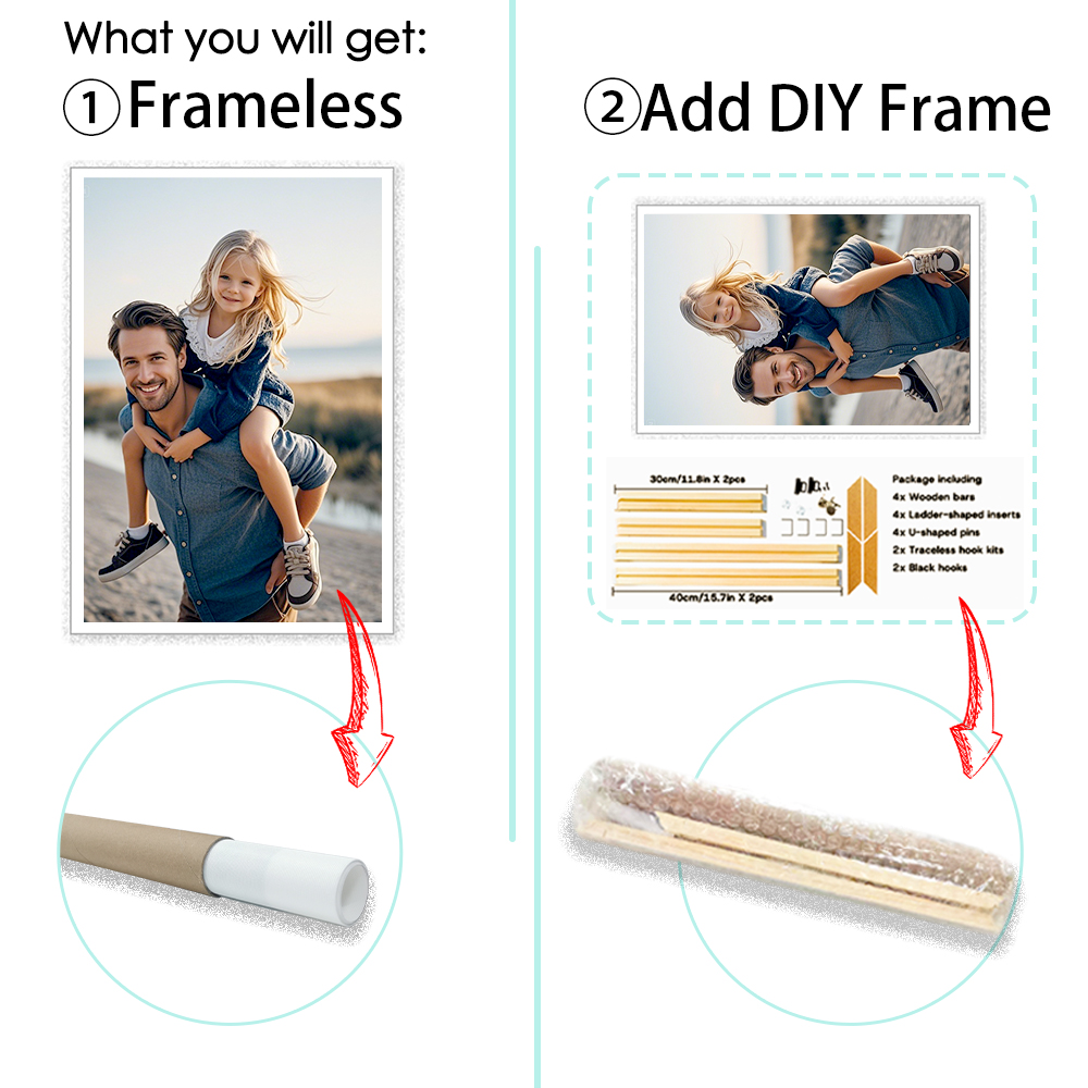 1Pc Customized all size canvas - Home Decor Frames review and price