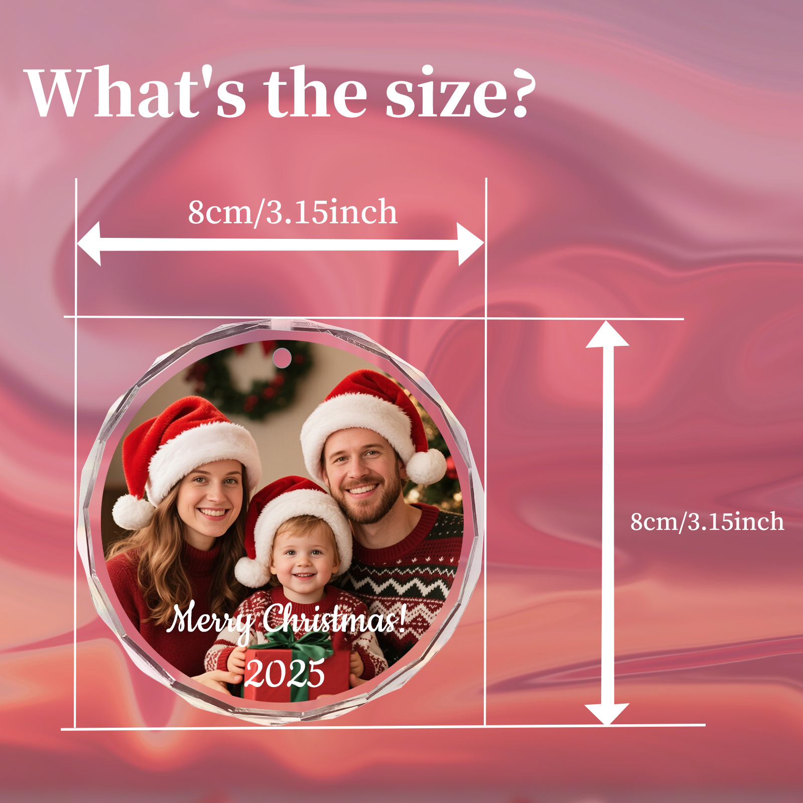Custom Christmas Photo Ornamen - Home Decor Xmas Gifts review and price