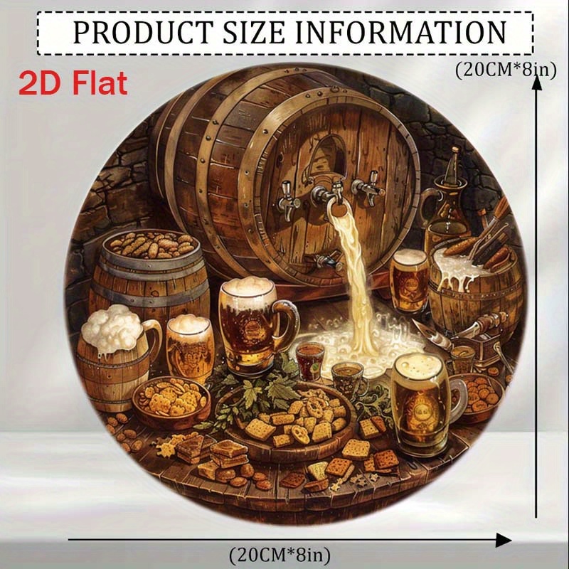 1Pc Round 2D Flat Aluminum Sig - Home Decor Korea review and price