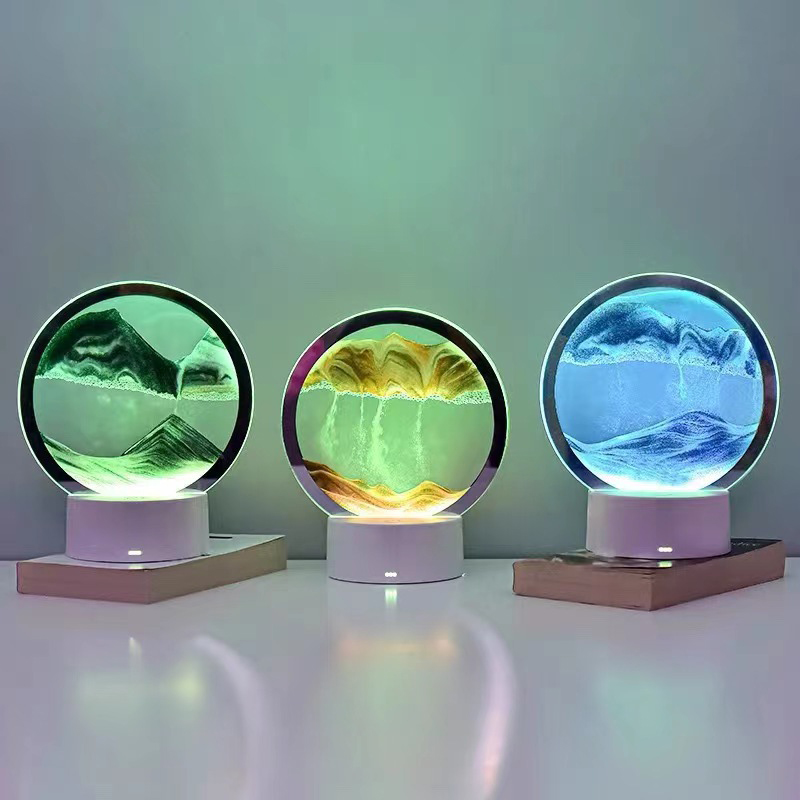 Creative hourglass luminous qu - Sand Art Picture review and price