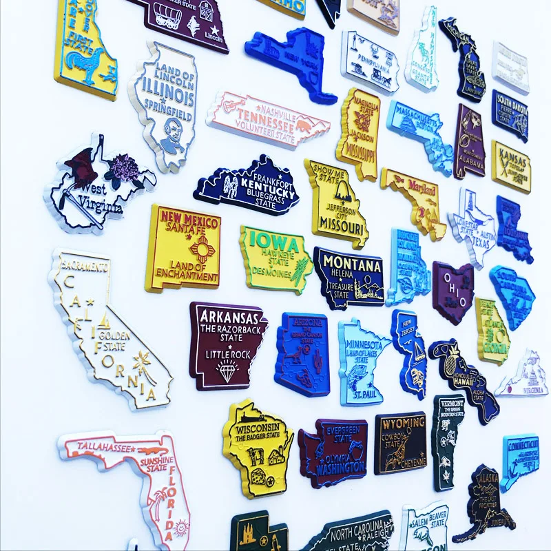 U.S. States Refrigerator Magne - Home Decor New York review and price