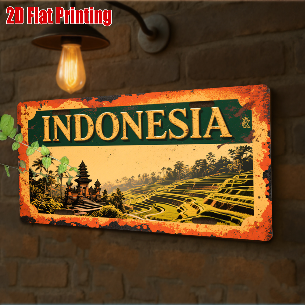 Indonesia Bali Landscape Tin S - Home Decor Bali review and price