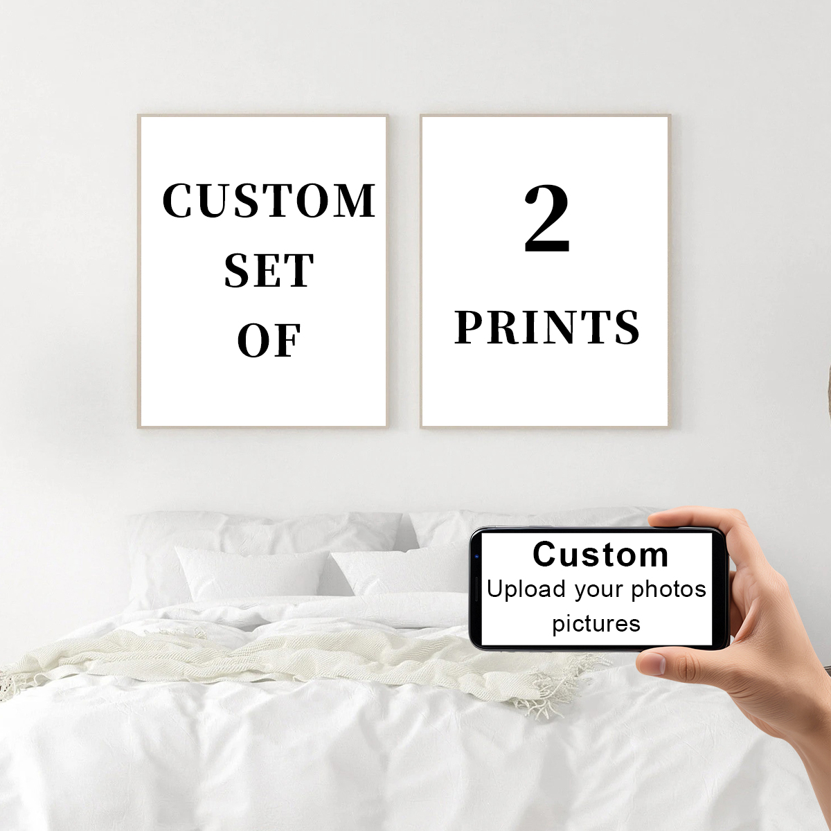 2pcs/set Custom Canvas Prints  - Home Decor Wall Pictures review and price