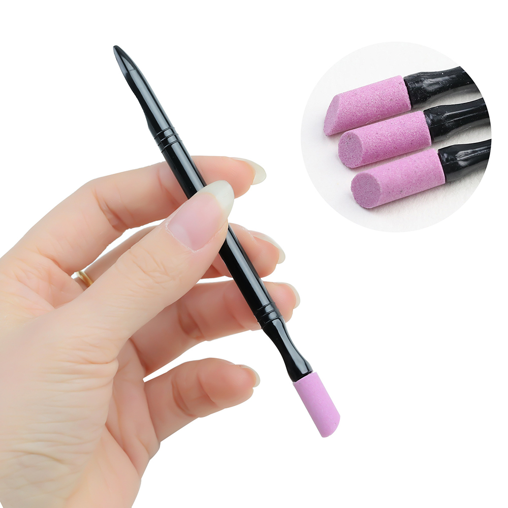 2Pcs Quartz Sand Cuticle Pushe - Sand Art Picture review and price