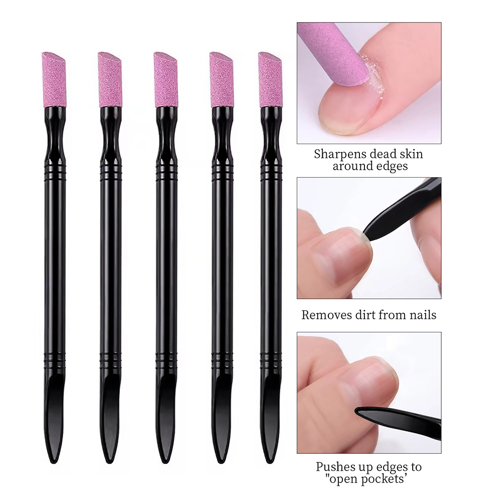 2Pcs Quartz Sand Cuticle Pushe - Sand Art Picture review and price