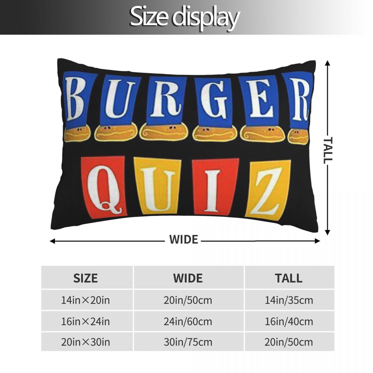 Burger Quiz New Logo Rectangle - Home Decor Quiz review and price