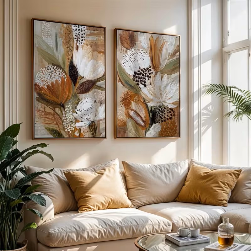Retro 2pcs Posters Bohemian St - Home Decor Minimalist Style review and price