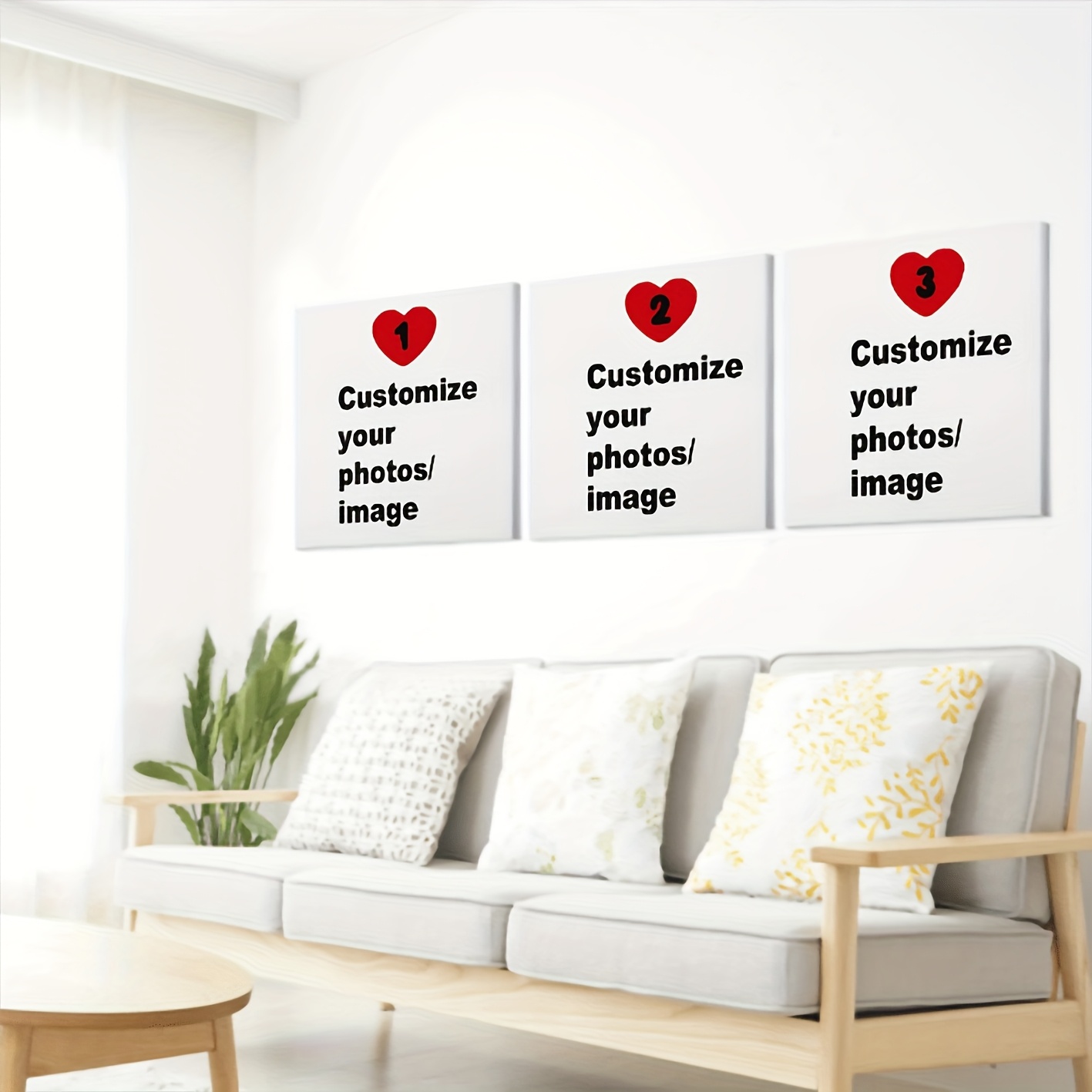 3pcs/set Custom Square Canvas  - Home Decor Wall Pictures review and price