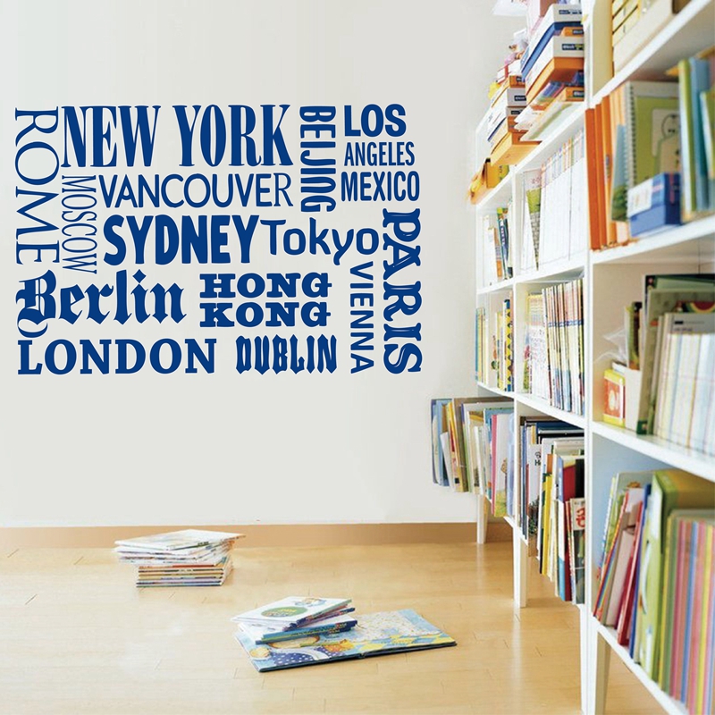 New York London Paris Quote wa - Home Decor New York review and price