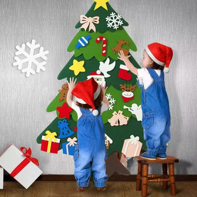 Kids DIY Felt Christmas Tree C - Home Decor Xmas Gifts review and price